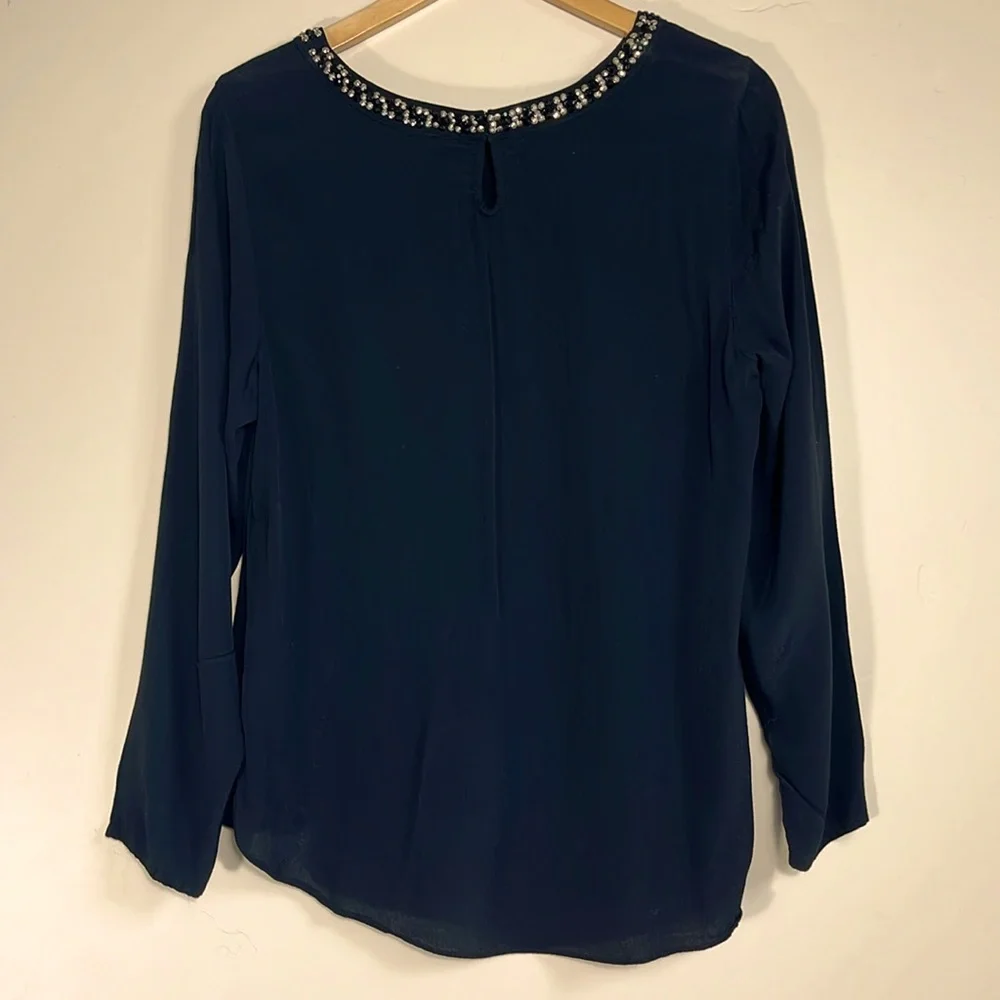 Elegant Black Beaded Women's Top - Picture 6 of 6